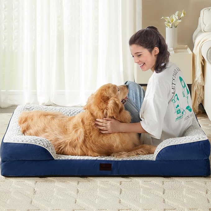 Orthopedic Dog Bed for Extra Large Dogs, Egg Crate Foam Bed for Extra Large Dogs - Image 6