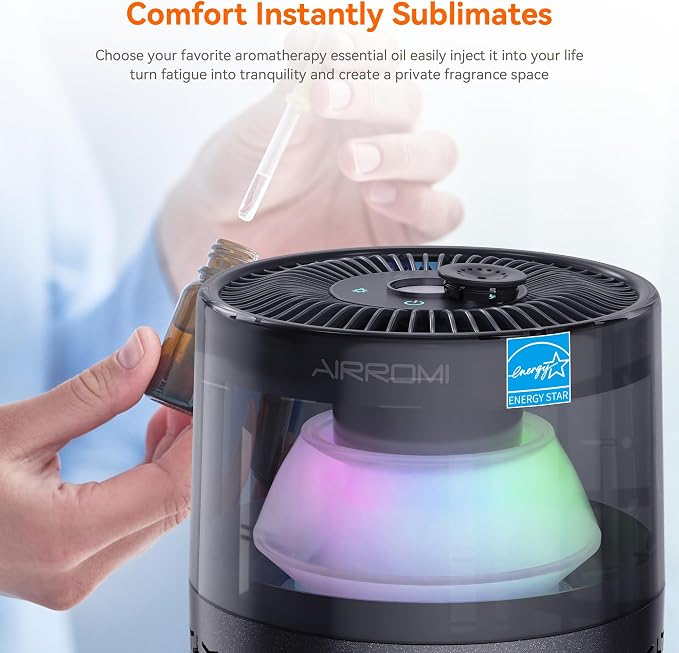 AIRROMI Pet Air Purifier for Home & Bedroom, HEPA Activated Carbon Filter - Image 5