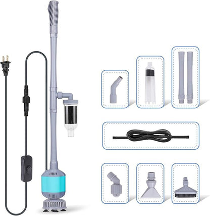 hygger 360GPH Electric Aquarium Gravel Cleaner, 5 in 1 Automatic Fish Tank by hygger