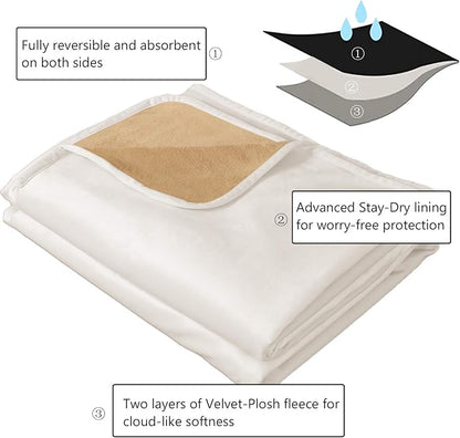 Ameritex Pet Bed Blanket Reversible 100% Waterproof Velvet Super Soft - Image 3