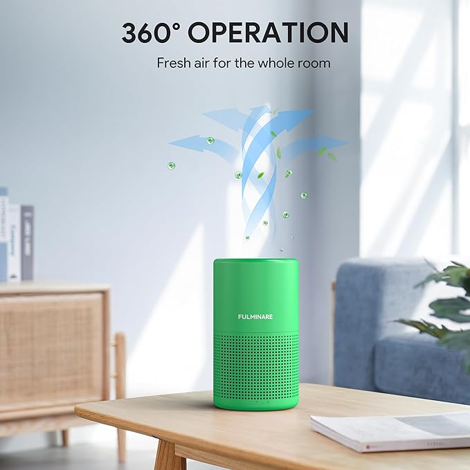 FULMINARE Air Purifiers for Home Bedroom H13 HEPA Air Purifier, 3 Speeds - Image 4