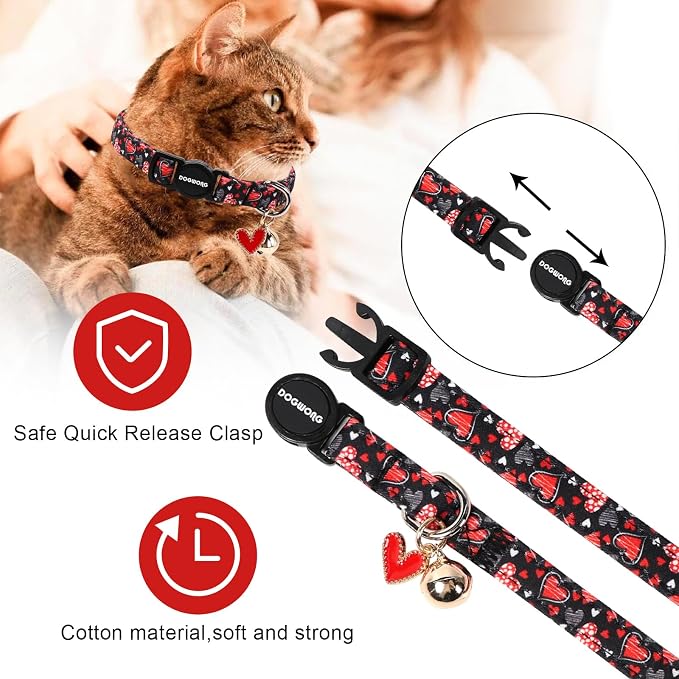 Cat Collar, 2 Pack Cat Collars Breakaway - Image 3