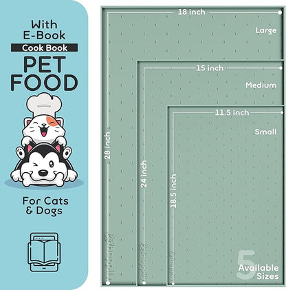 Dog Food Mat - 24x15 Raised Edges Dogs Mat - Image 2