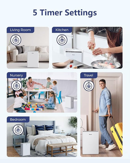 VEWIOR Air Purifiers For Home Large Room Up To 2200 sqft H13 HEPA Air Purifiers - Image 9