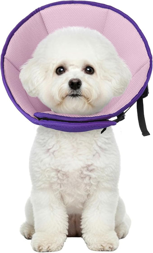 Dog Cone Collar After Surgery, Adjustable Soft Recovery Cone by Allroaring