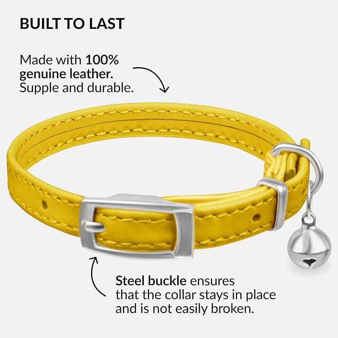 CollarDirect Leather Cat Collar - Image 3