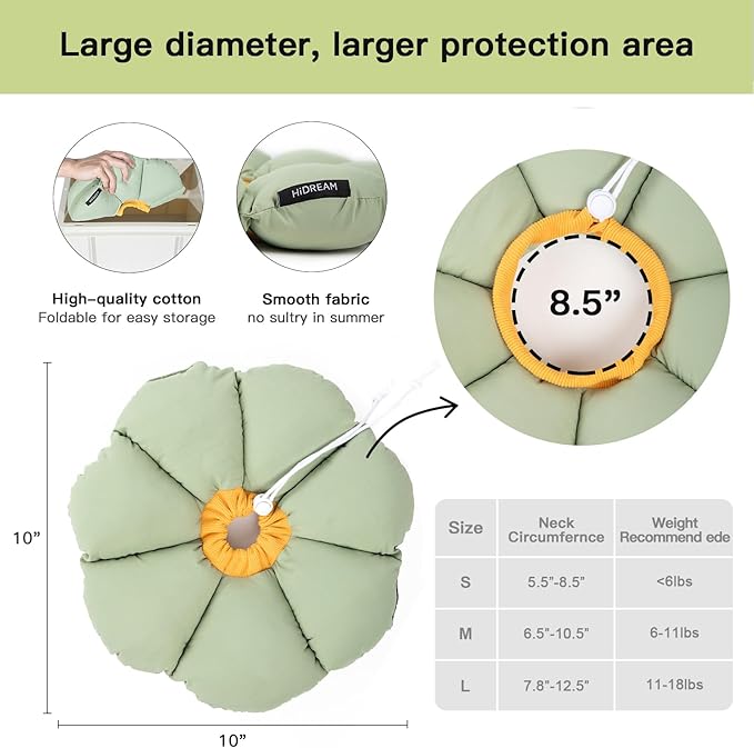 Cat Cone Collar, Cute Waterproof Cat Recovery Collar, Anti-Bite Lick Wound - Image 5