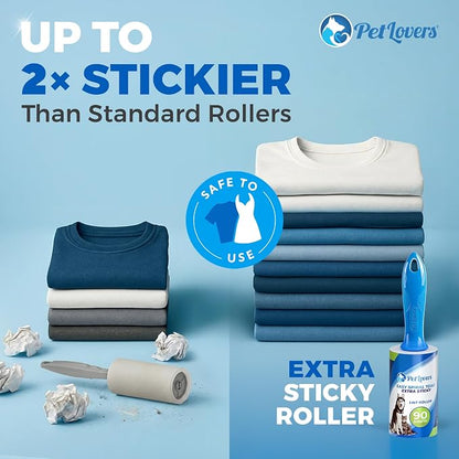 PetLovers Extra Sticky Lint Roller Mega Value Set 900 Sheets - Image 6