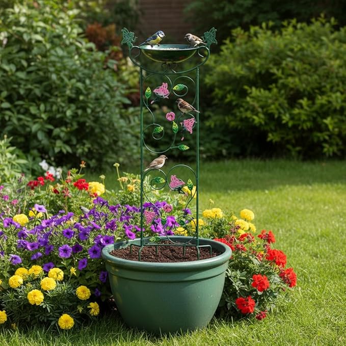 HONGLAND 36.5" Metal Bird Bath - Image 5