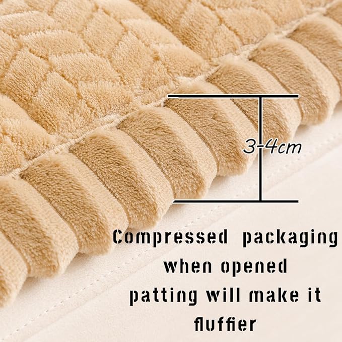 Sofa Cover Fuzzy Couch Cover for Pet, Couch Covers for Dogs Washable Non-Slip - Image 3