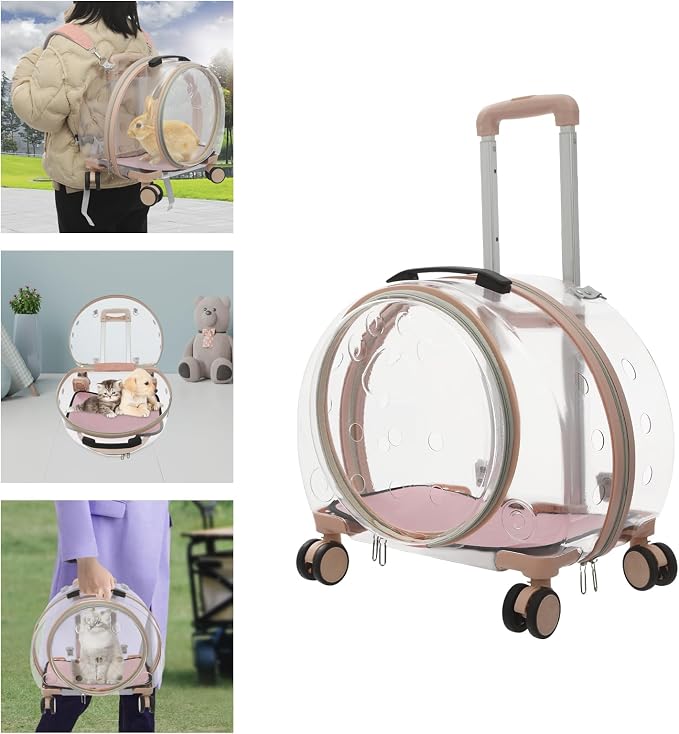 Transparent & Fully Breathable Hard Cat Carrier - Image 7