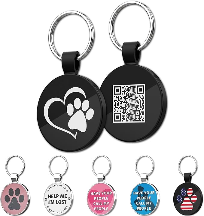 MYLUCKYTAG QR Code Pet ID | Personalized Dog & Cat Collar Tag | Online Profile by MYLUCKYTAG