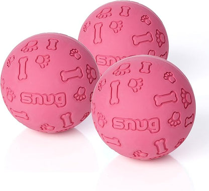 Snug Rubber Dog Balls for Small and Medium Dogs by Snug