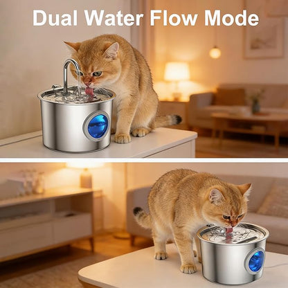 Cat Water Fountain Advanced 304 Stainless Steel 2.2L/74oz - Image 5