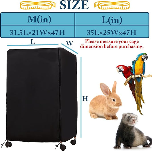 Universal Bird Cage Cover, Pet Cage Cover, 100% Shading Oxford Cloth - Image 2