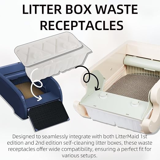 20-Pack Disposable Litter Box Waste Receptacles Compatible - Image 3