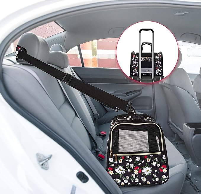 Petmolico Cat Carrier Dog Carrier, Airline Approved Soft Pet Travel Carrier - Image 5
