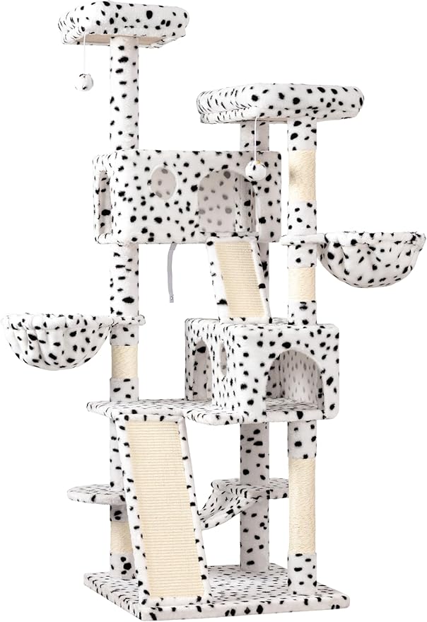 WEEWAY Cat Tree Tower for Indoor Cats, Stand House Condo Cave, Sisal Scratching - Image 4