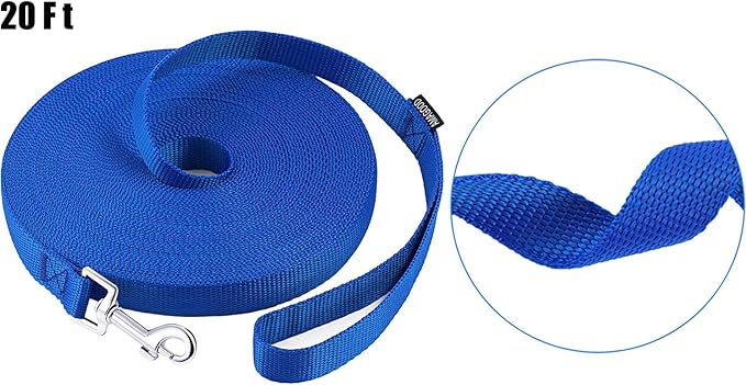 AmaGood Dog/Puppy Obedience Recall Training Agility Lead-15 ft 20 ft 30 ft 50 - Image 3