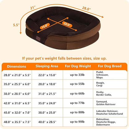 Dwanton Orthopedic Dog Bed for Medium Dogs - Image 4