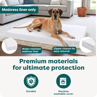 FurHaven Dog Bed Liner for Large Dogs, Water-Resistant Foam Protector - Image 5