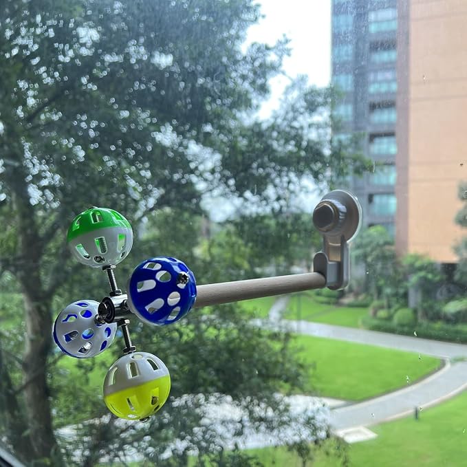 Window Suction Cup Bird Perch Toy - Image 8