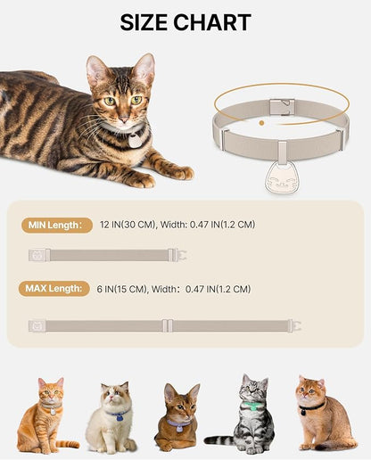 Cat Collar with QR Code Name Tag, Breakaway Kitten Collar - Image 6