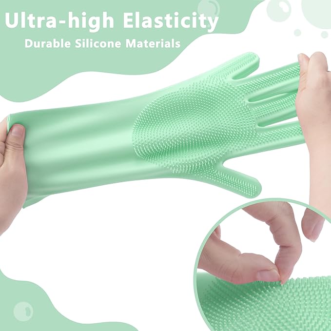 Pet Grooming Gloves—Heat Resistant Dog Washing Gloves - Image 5