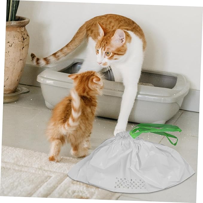 7Pcs Cat Litter Filter Bags Easy Pick Up Litter Cleaning Supplies - Image 4
