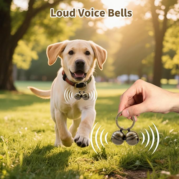 Dog Collar Bells, 2 Pack Extra Loud Dog & Cat Bells - Image 3