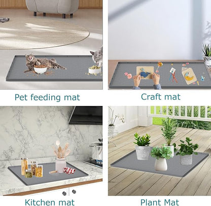 Cat Litter Mat for Litter Box, Silicone Large Cat Litter Trapping Mat - Image 6