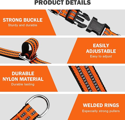 Hikiko Martingale Dog Collars Reflective Nylon Dog Collar - Image 4