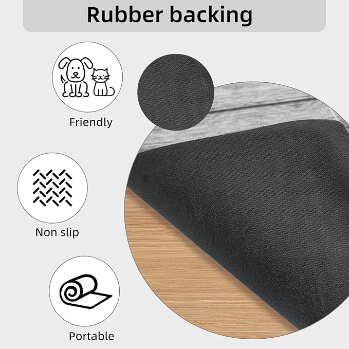 Food and Water Bowl Mat for Dog Cat, 20 x 12 inches Waterproof Non-Slip - Image 4