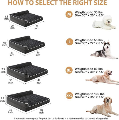 BFPETHOME Orthopedic Dog Beds for Large Dogs-Waterproof Sofa Pet Bed - Image 4