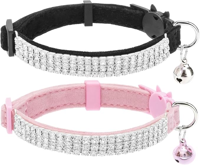 EXPAWLORER Soft Velvet Safe Cat Collars by EXPAWLORER
