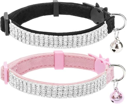 EXPAWLORER Soft Velvet Safe Cat Collars by EXPAWLORER