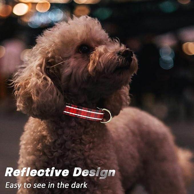 Reflective Dog Collar for Medium Dogs, Cute Boho Adjustable Heavy-Duty Nylon - Image 3