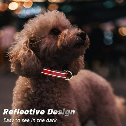 Reflective Dog Collar for Small Dogs, Cute Boho Adjustable Heavy-Duty Nylon - Image 3