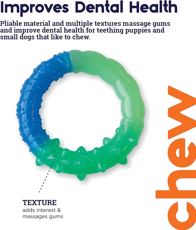 Outward Hound Pupstages Grow-with-Me Ring Dog Chew Toy, Durable Rubber - Image 4