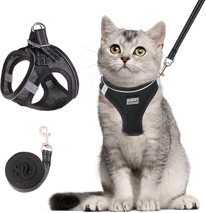 Cat Harness and Leash Set, Soft and Breathable Vest by Unknown