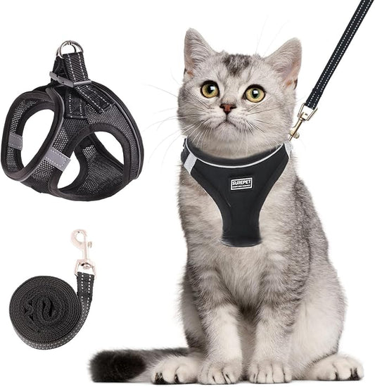 Cat Harness and Leash Set, Soft and Breathable Vest by Unknown