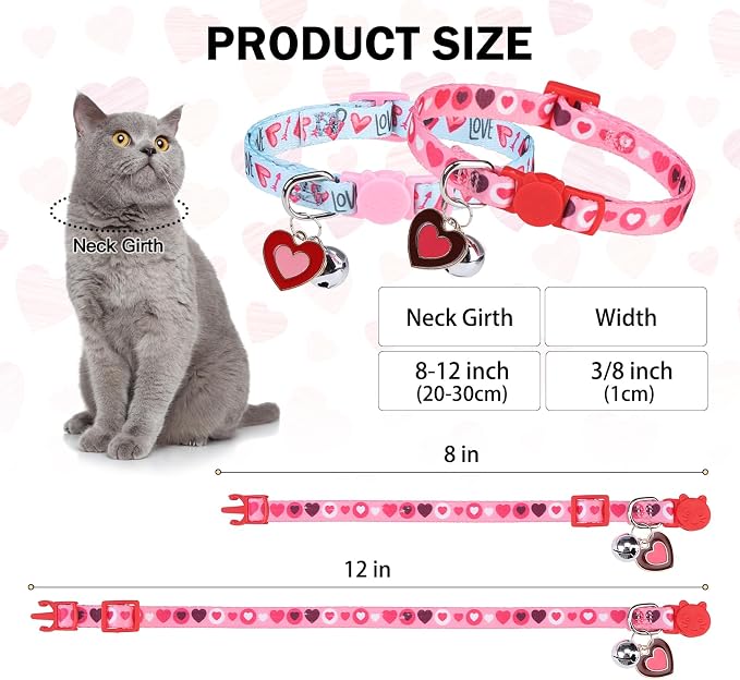Breakaway Cat Collars for Girl Boy Cats, Fall Winter All Weather Cat Collar - Image 7