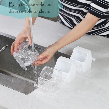 IBWell 2 Pack Clear Water Bowl and Food Container - Image 6