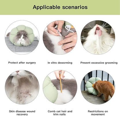 Cat Cone Collar, Cute Waterproof Cat Recovery Collar, Anti-Bite Lick Wound - Image 4