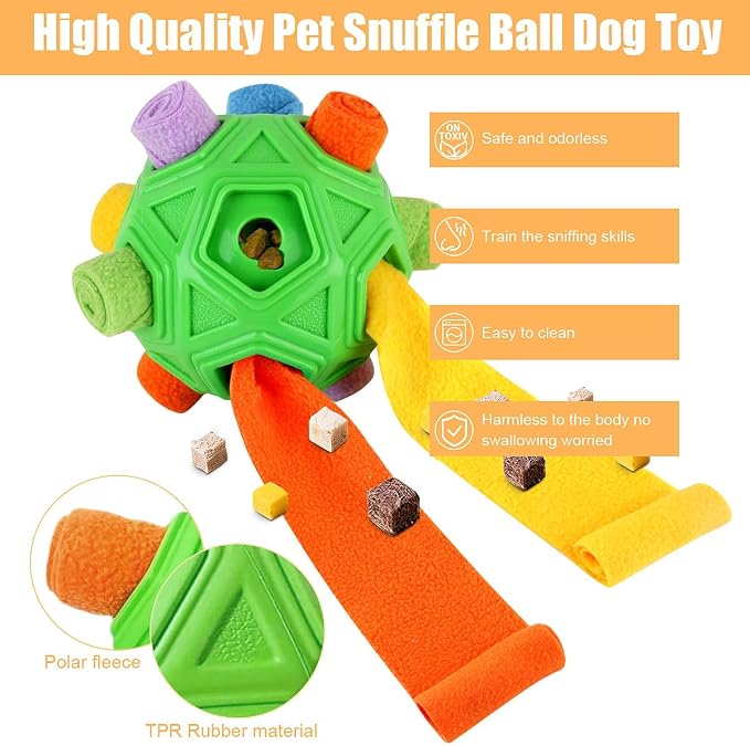 Dog Snuffle Ball-Interactive Puzzle Dog Toys Encourage Natural Foraging Skills - Image 2
