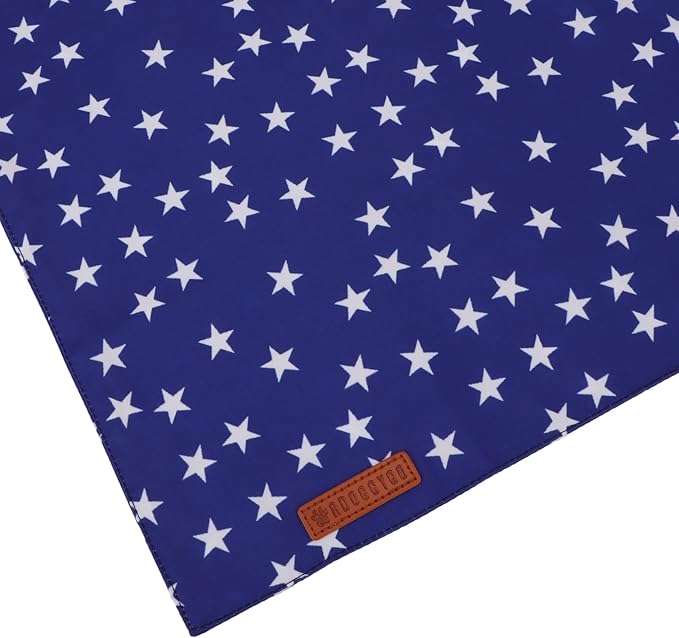 ADOGGYGO Star Dog Bandana 2 Pack, Reversible Red Blue Patriotic Pet Scarf Bib - Image 6