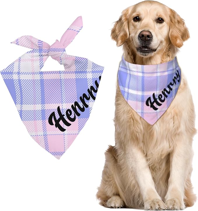 Custom Pet Scarf Personalized Dog Bandana by DOREALA
