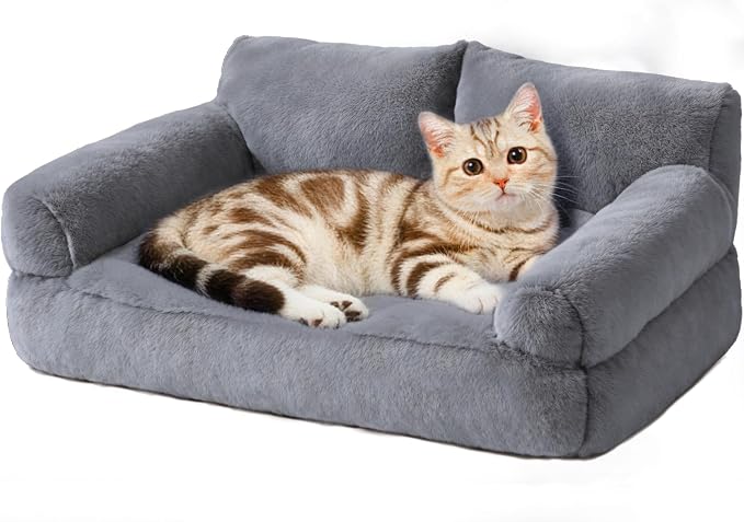 Cat Beds for Indoor Cats, Cat Couch Bed, Cute Cats Sofas for Pets, Small Dog by FURMORENE