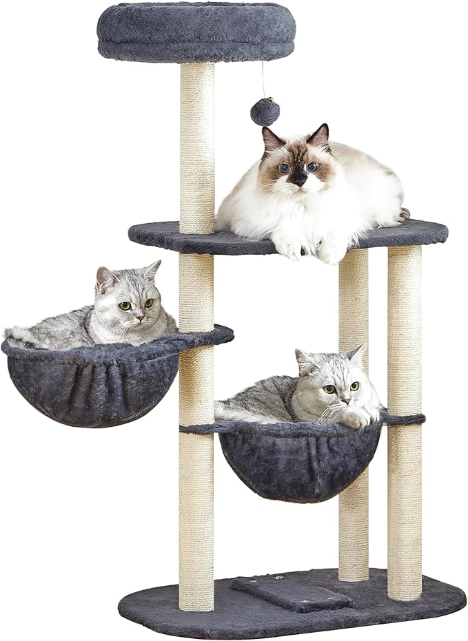 Small Cat Tree Tower with Lots of Scratching Posts - Image 9