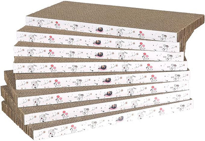 8 Packs in 1 Cat Scratch Pad, Cat Scratcher Cardboard, Reversible, Durable by Catinarla
